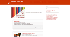 Desktop Screenshot of collectif-alpha.be